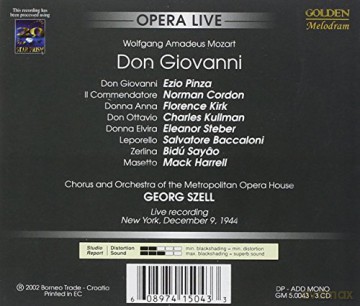 Wolfgang Amadeus Mozart: Don Giovanni [3CD]