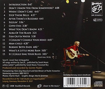 Sara K.: Don't I Know You From Somewhere - Solo Live [CD]