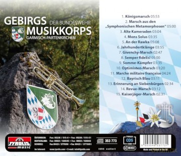 Gebirgsmusikkorps der Bundeswehr Garmisch-Partenkirchen: Ein Jahrhundert der Maersche [CD]
