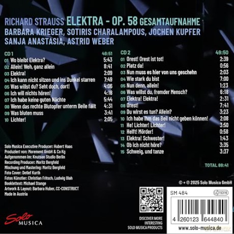 Richard Strauss: Elektra [CD]