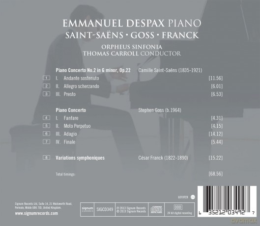 Emmanuel Despax spielt Klavierkonzerte [CD]