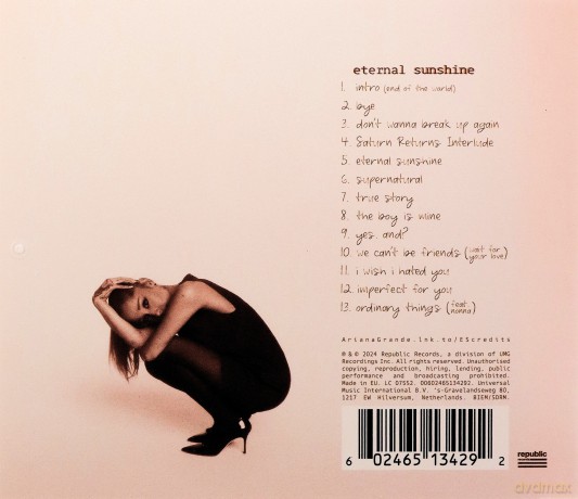 Ariana Grande: Eternal Sunshine [CD]
