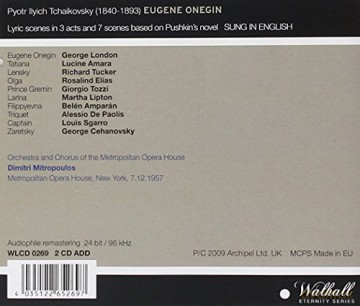 Peter Iljitsch Tschaikowsky: Eugen Onegin (in engl.Spr.) [2CD]