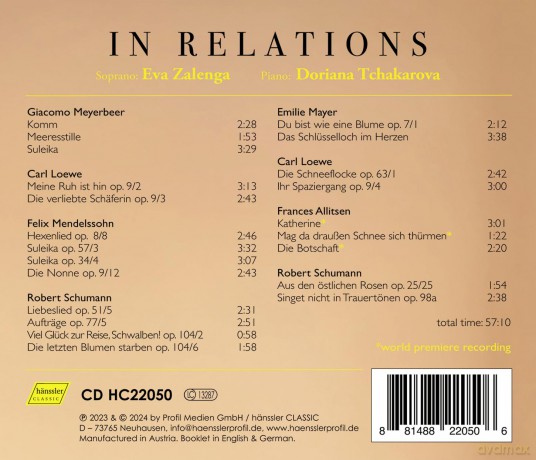 Eva Zalenga - In Relations [CD]