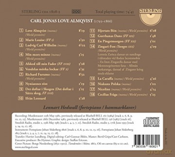 Carl Jonas Love Almqvist: Fantasien fur Klavier The tone of my spirit [CD]