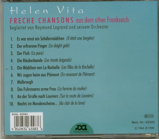 Helen Vita: Freche Chansons aus dem alten Frankreich [CD]