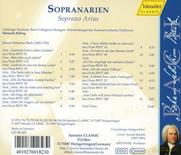 Gaechinger Kantorei - Sopranarien von Bach [CD]