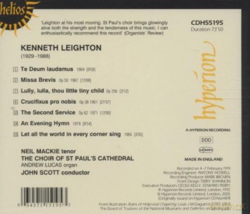 Kenneth Leighton: Geistliche Chorwerke [CD]