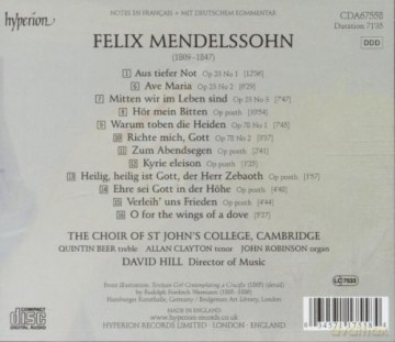 Felix Mendelssohn Bartholdy: Geistliche Chorwerke [CD]