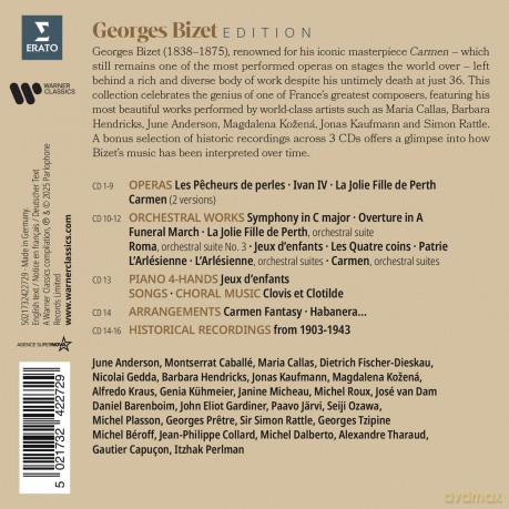 Georges Bizet: Georges Bizet Edition (Erato) [16CD]