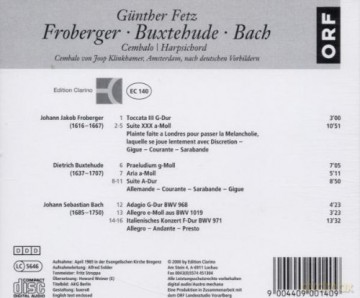 Gunther Fetz - Cembalowerke [CD]