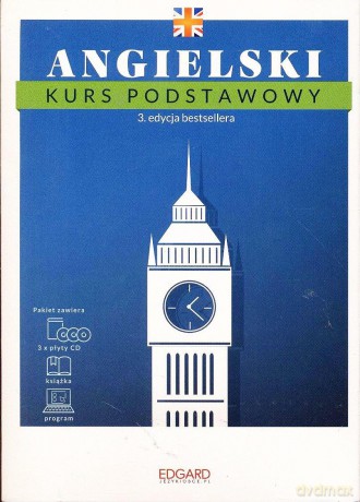 Angielski Kurs Podstawowy. 3 Edycja. Książka + 3 Płyty Cd + Program