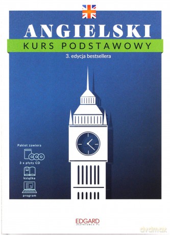 Angielski Kurs Podstawowy. 3 Edycja. Książka + 3 Płyty Cd + Program