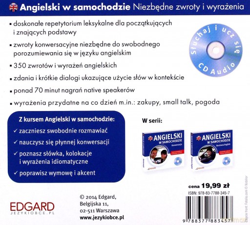 Angielski W Samochodzie. Niezbędne Zwroty I Wyrażenia. Poziom Podstawowy
