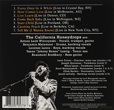 The California Honeydrops: Honeydrops Live 2019 [CD]