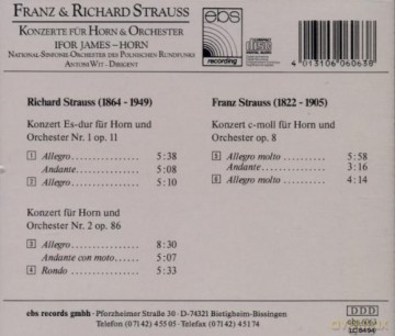 Richard Strauss: Hornkonzerte Nr.1 & 2 [CD]