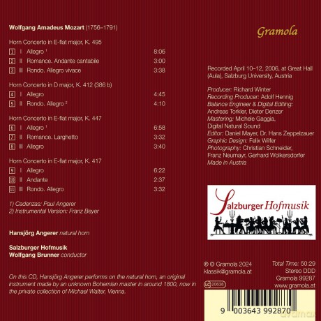 Wolfgang Amadeus Mozart: Hornkonzerte Nr.1-4 [CD]