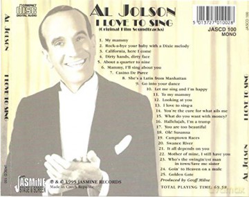 Al Jolson: I Love To Sing [CD]