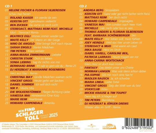 Ich find Schlager toll - Fruhjahr/Sommer 2025 [2CD]