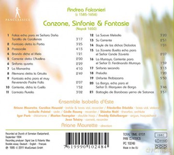 Andrea Falconieri: Il Libro primo di Canzone (Neapel 1650) [CD]