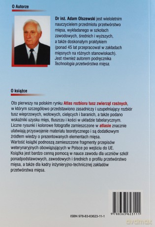 Atlas Rozbioru Tusz Zwierząt Rzeźnych [KSIĄŻKA]