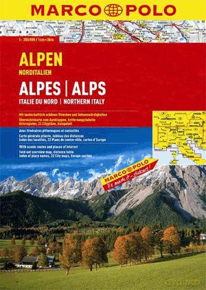 Atlas. Alpy, Włochy Północne 1:300 000. Marco Polo.