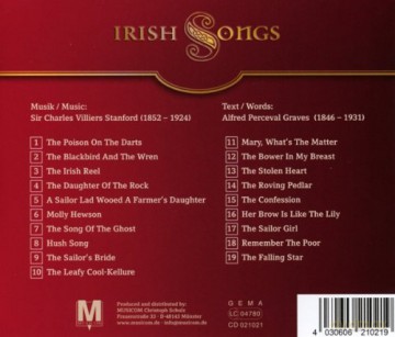 Charles Villiers Stanford: Irish Songs [CD]
