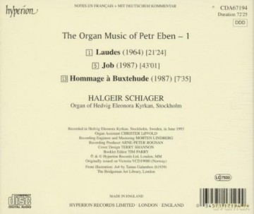 Petr Eben: Job fur Orgel [CD]