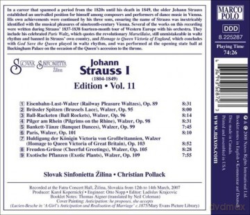 Johann Strauss I: Johann Strauss Edition Vol.11 [CD]