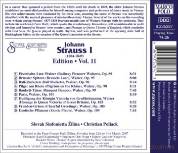 Johann Strauss I: Johann Strauss Edition Vol.11 [CD]