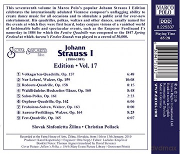 Johann Strauss I: Johann Strauss Edition Vol.17 [CD]