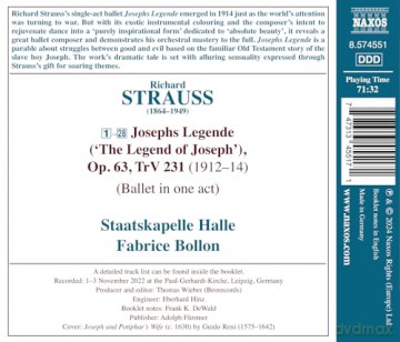 Richard Strauss: Josephslegende op.63 [CD]