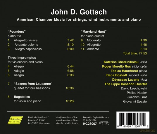 John D. Gottsch: Kammermusik [CD]