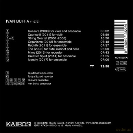 Ivan Buffa: Kammermusik Identity [CD]
