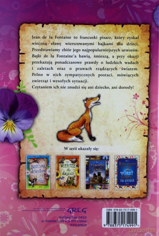 Bajki La Fontaine / Oprawa Twarda
