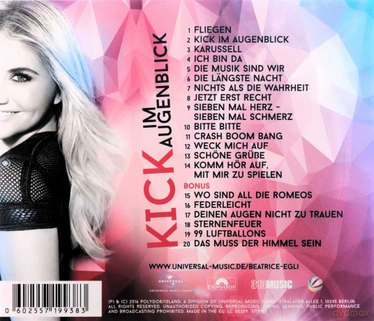 Beatrice Egli: Kick im Augenblick (Fan) [CD]