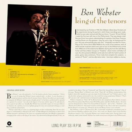 Ben Webster: King Of The Tenors (+3 Bonus Tracks) (Limited) [Winyl]