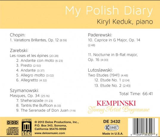 Kiryl Keduk - My Polish Diary [CD]