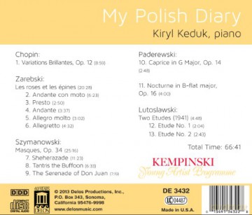 Kiryl Keduk - My Polish Diary [CD]