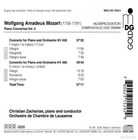 Wolfgang Amadeus Mozart: Klavierkonzerte Vol.4 [CD]