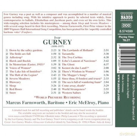 Ivor Gurney: Klavierlieder Vol.2 [CD]
