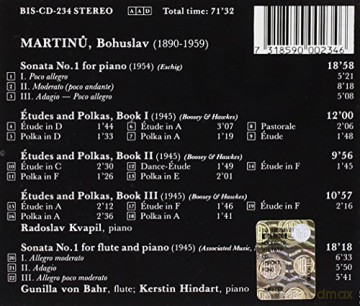 Bohuslav Martinu: Klaviersonate Nr.1 [CD]