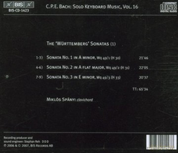 Carl Philipp Emanuel Bach: Klaviersonaten [CD]