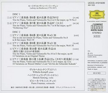 Ludwig van Beethoven: Klaviertrios Nr.6-11 (UHQ-CD) [2CD]