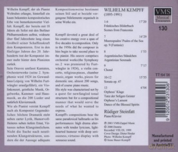 Wilhelm Kempff: Klavierwerke [CD]