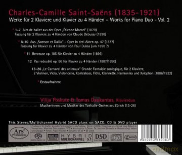 Camille Saint-Saens: Klavierwerke fur Klavierduo Vol.2 [CD]