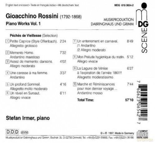 Gioacchino Rossini: Klavierwerke Vol.1 [CD]