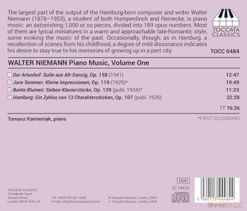 Walter Niemann: Klavierwerke Vol.1 [CD]