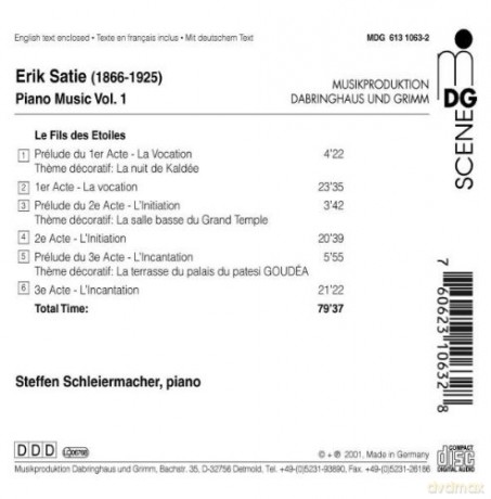 Erik Satie: Klavierwerke Vol.1 [CD]
