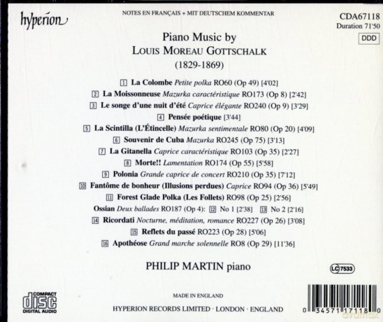 Louis Moreau Gottschalk: Klavierwerke Vol.4 [CD]